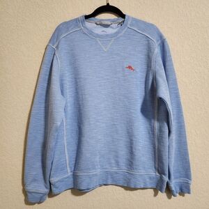 Tommy Bahama Tobago Bay Men's Crewneck Sweatshirt Light Sky Size Large